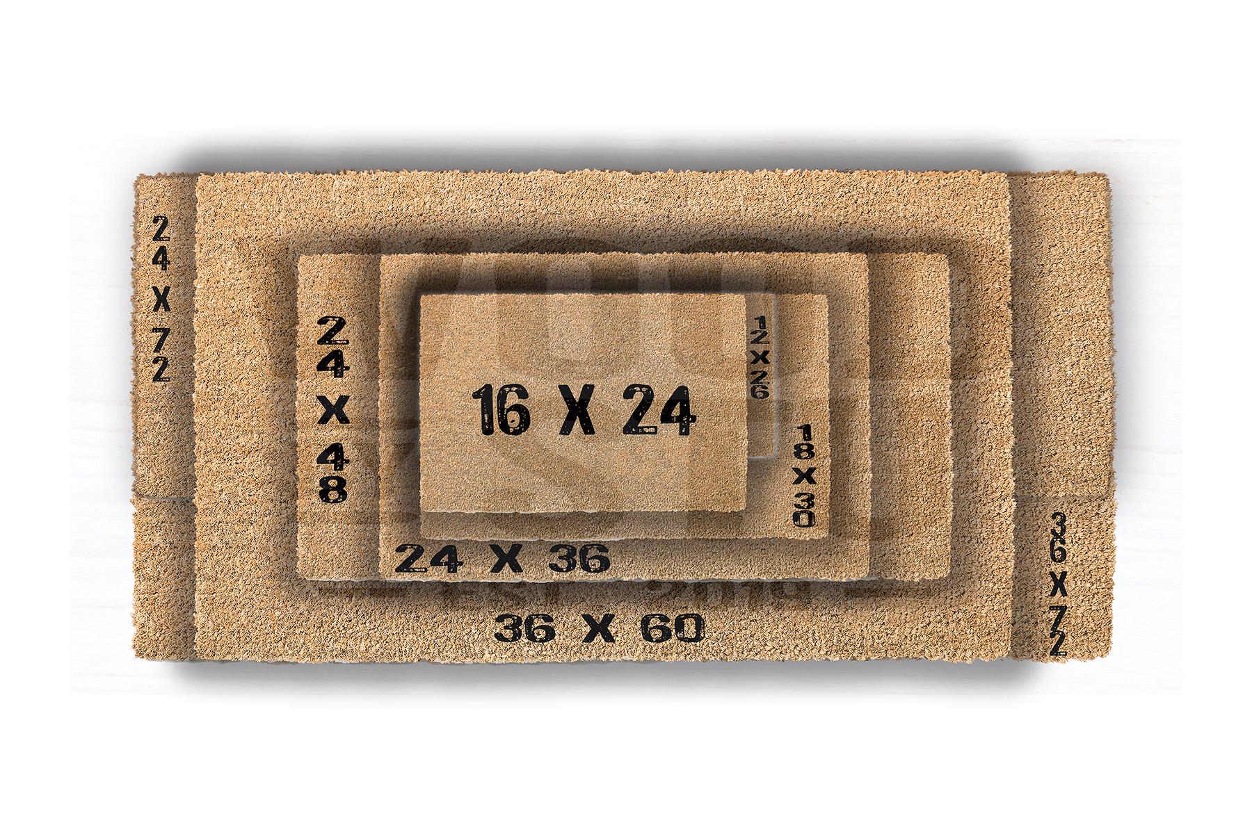 Personalized Family Last Name Doormat, Custom Welcome Front Porch Housewarming Gift