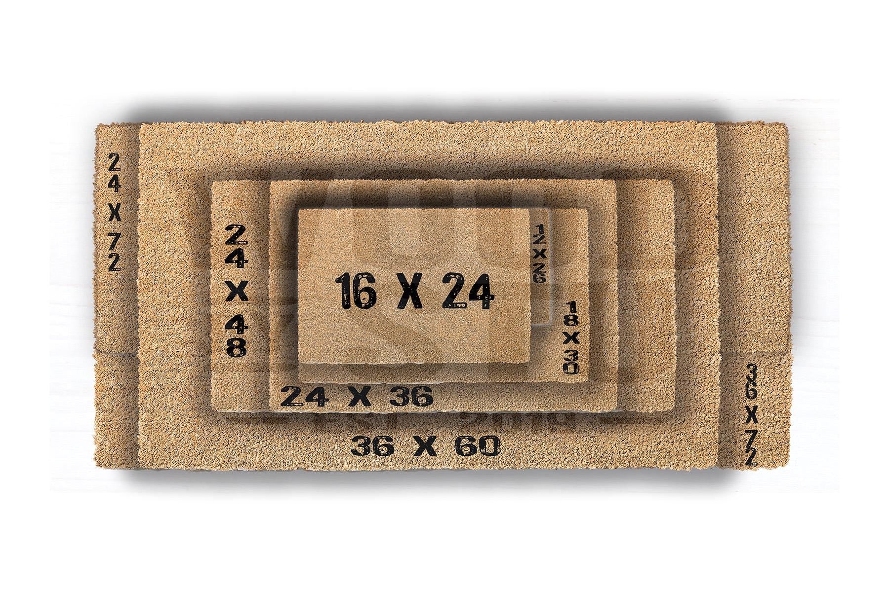 Family Name Doormat - Housewarming Gift - Homeowner Welcome Mat
