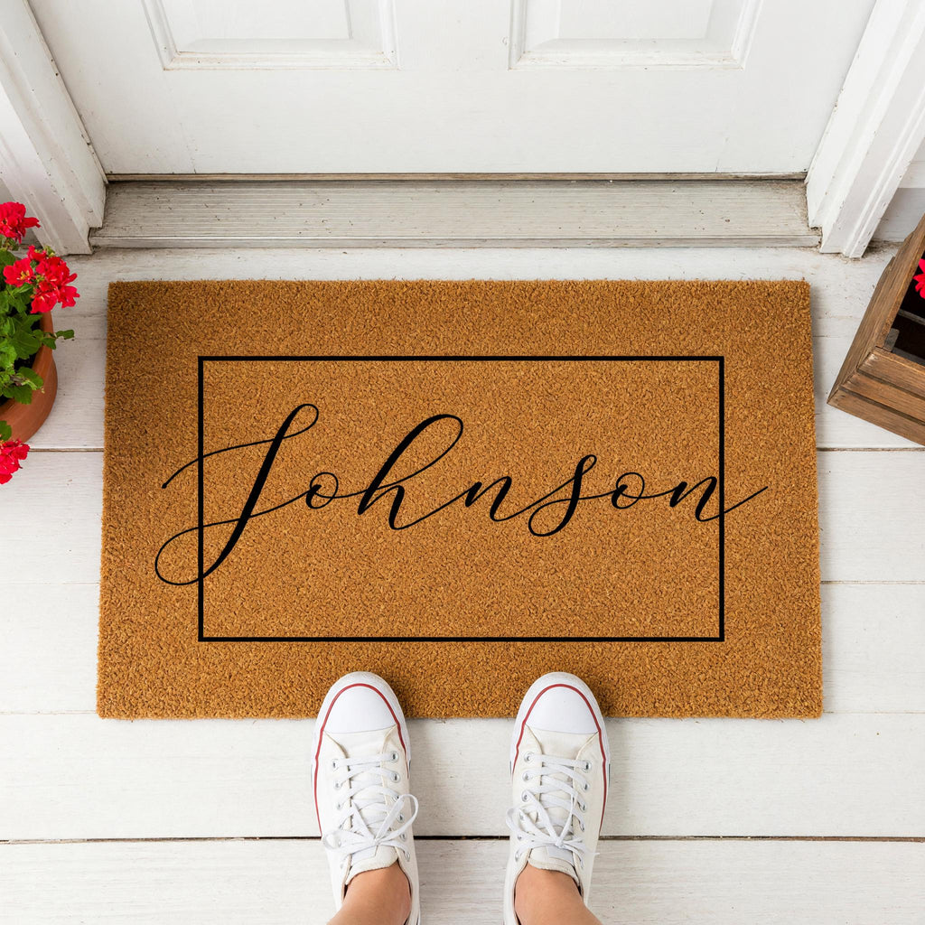 Custom Doormat And Personalized Welcome Mat, Housewarming Gift, Wedding Presents, Last Name