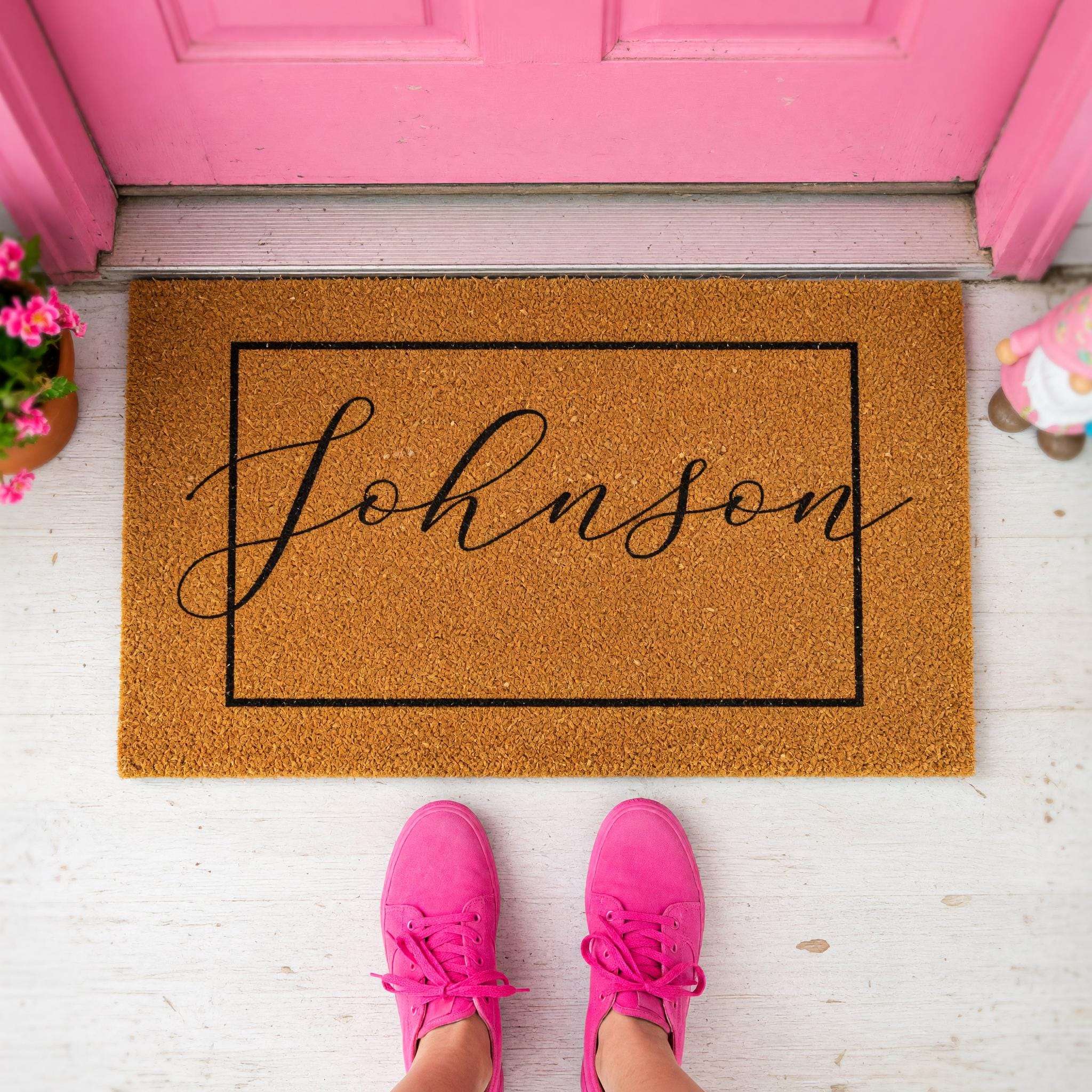 Custom Doormat And Personalized Welcome Mat, Housewarming Gift, Wedding Presents, Last Name
