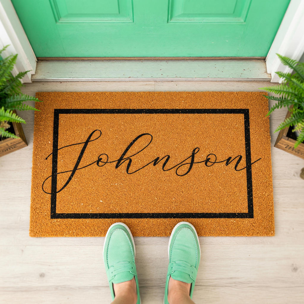 Custom Doormat And Personalized Welcome Mat, Housewarming Gift, Wedding Presents, Last Name