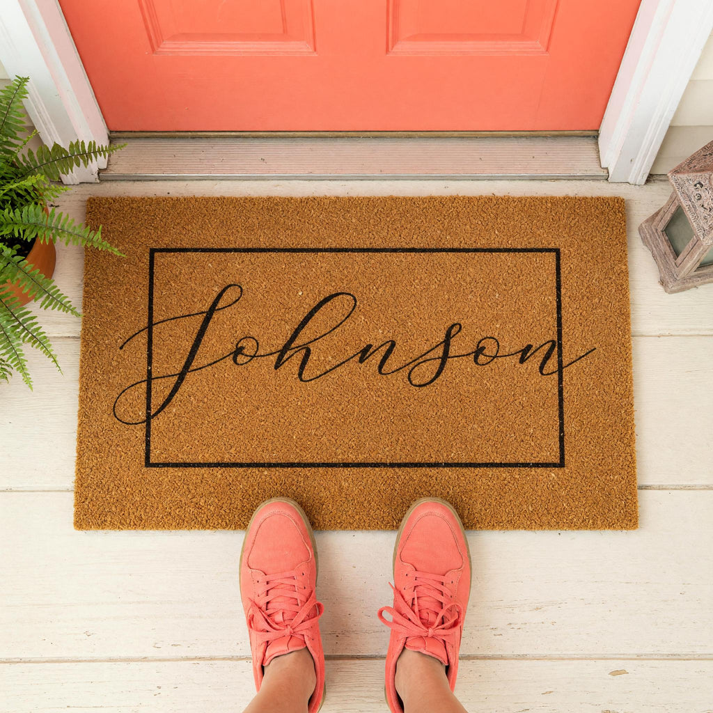 Custom Doormat And Personalized Welcome Mat, Housewarming Gift, Wedding Presents, Last Name