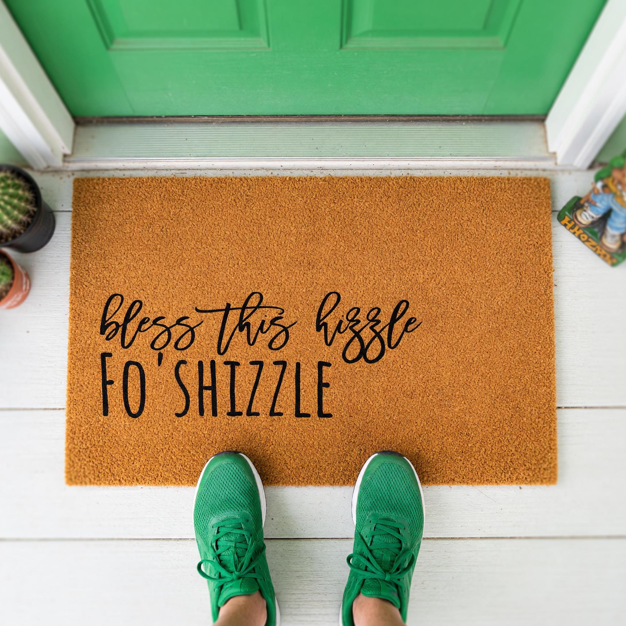 Bless This Hizzle Fo Shizzle Doormat, Front Porch, New Home