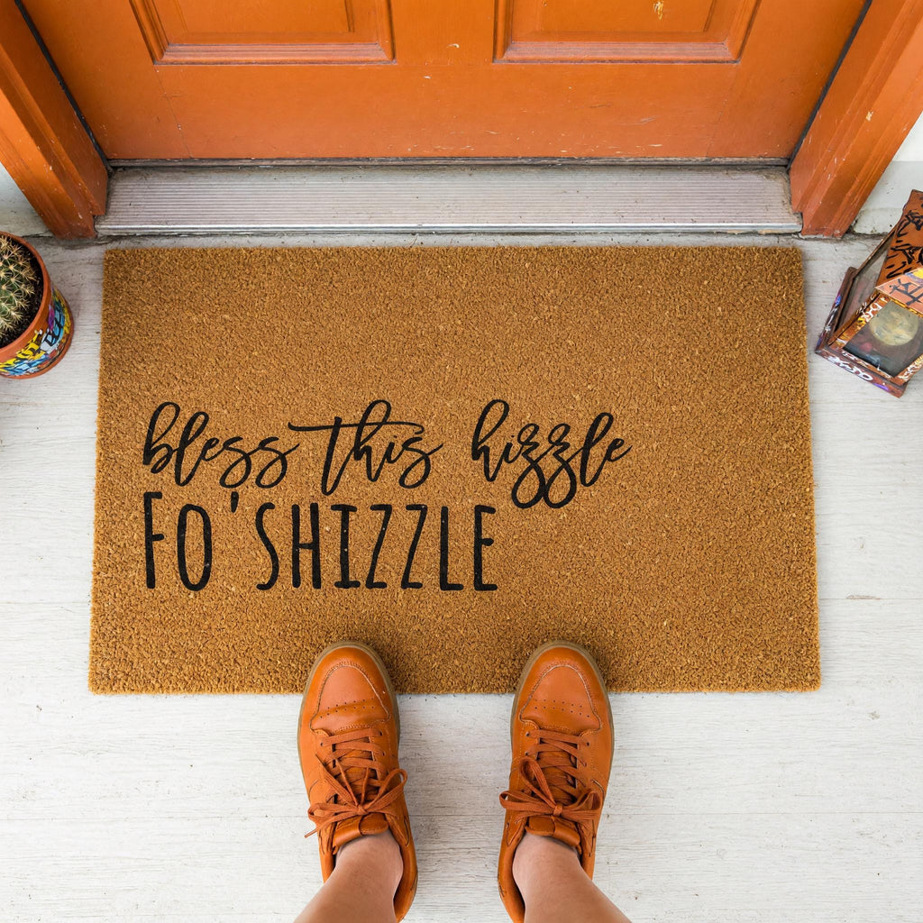 Bless This Hizzle Fo Shizzle Doormat, Front Porch, New Home