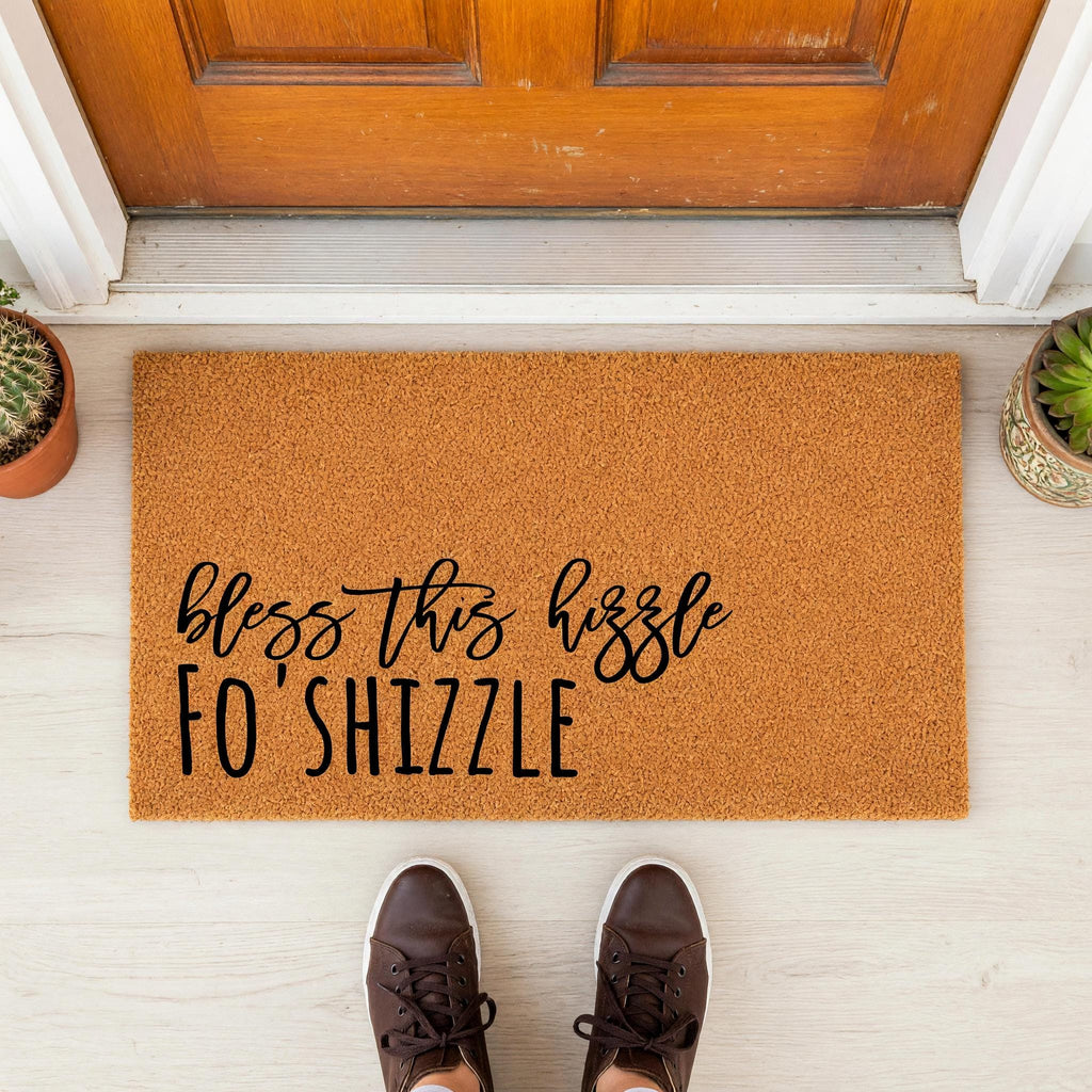 Bless This Hizzle Fo Shizzle Doormat, Front Porch, New Home