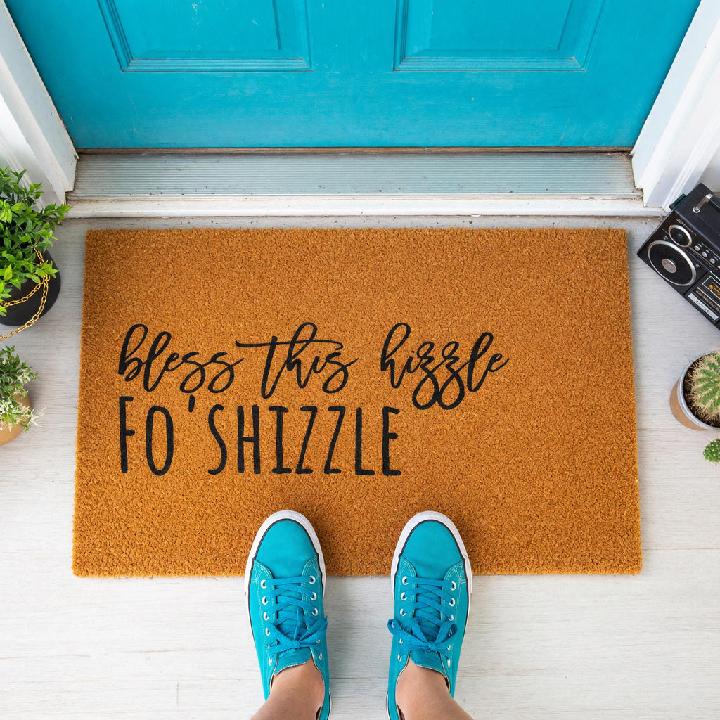 Bless This Hizzle Fo Shizzle Doormat, Front Porch, New Home