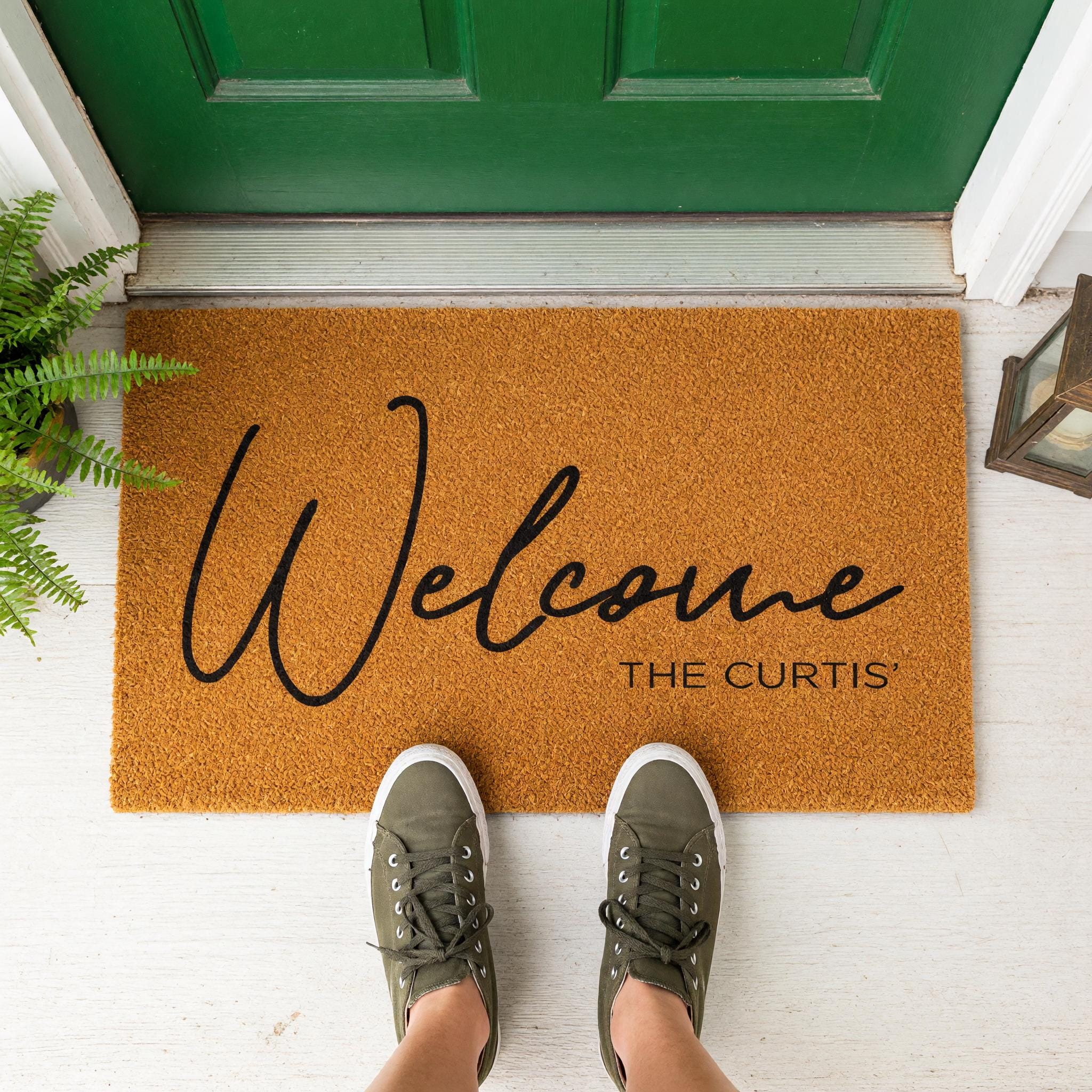 Welcome Doormat - Housewarming Gift - Family Name Mat
