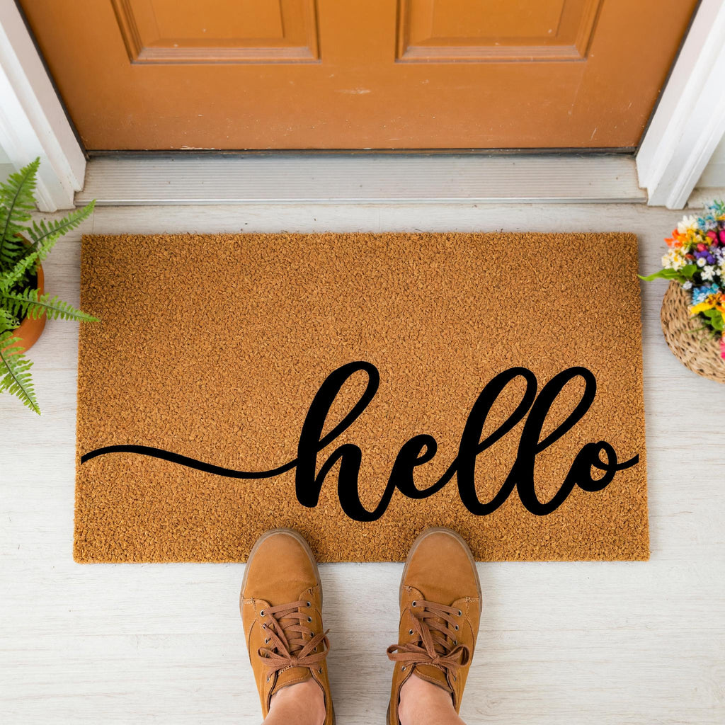 Hello Doormat - Housewarming Gift - Homeowner Welcome Mat