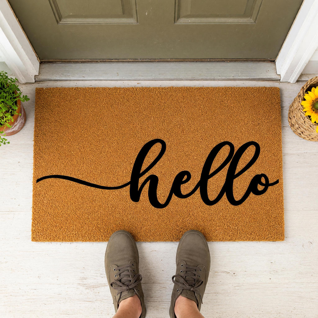 Hello Doormat - Housewarming Gift - Homeowner Welcome Mat