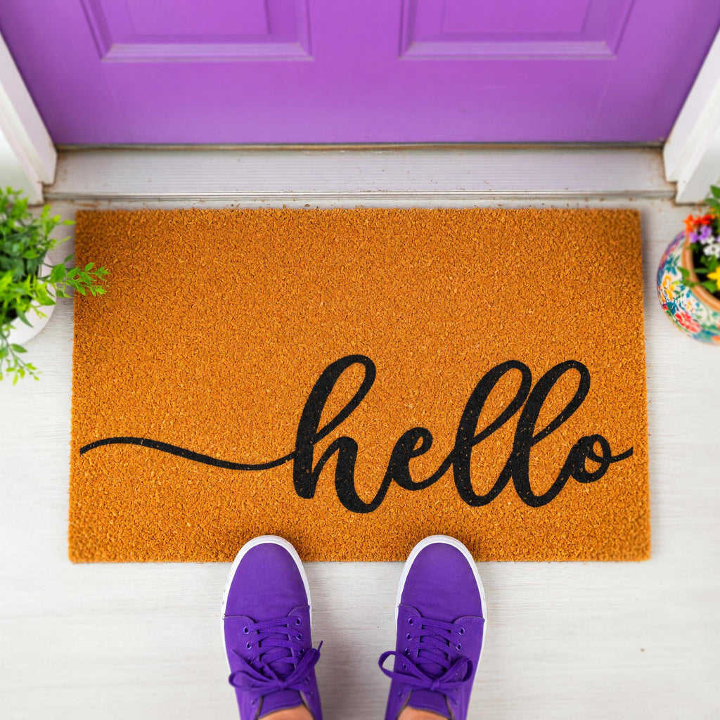 Hello Doormat - Housewarming Gift - Homeowner Welcome Mat