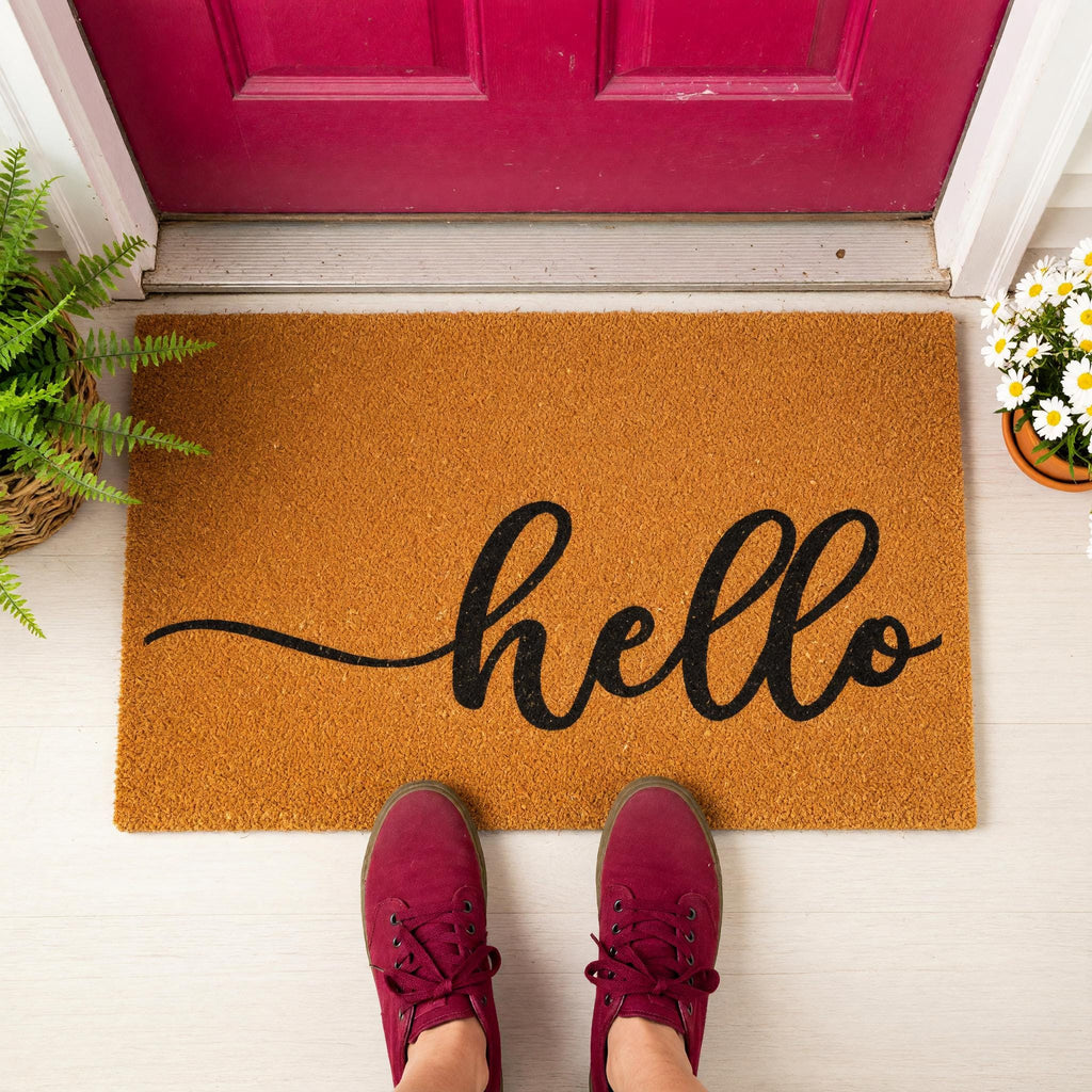 Hello Doormat - Housewarming Gift - Homeowner Welcome Mat