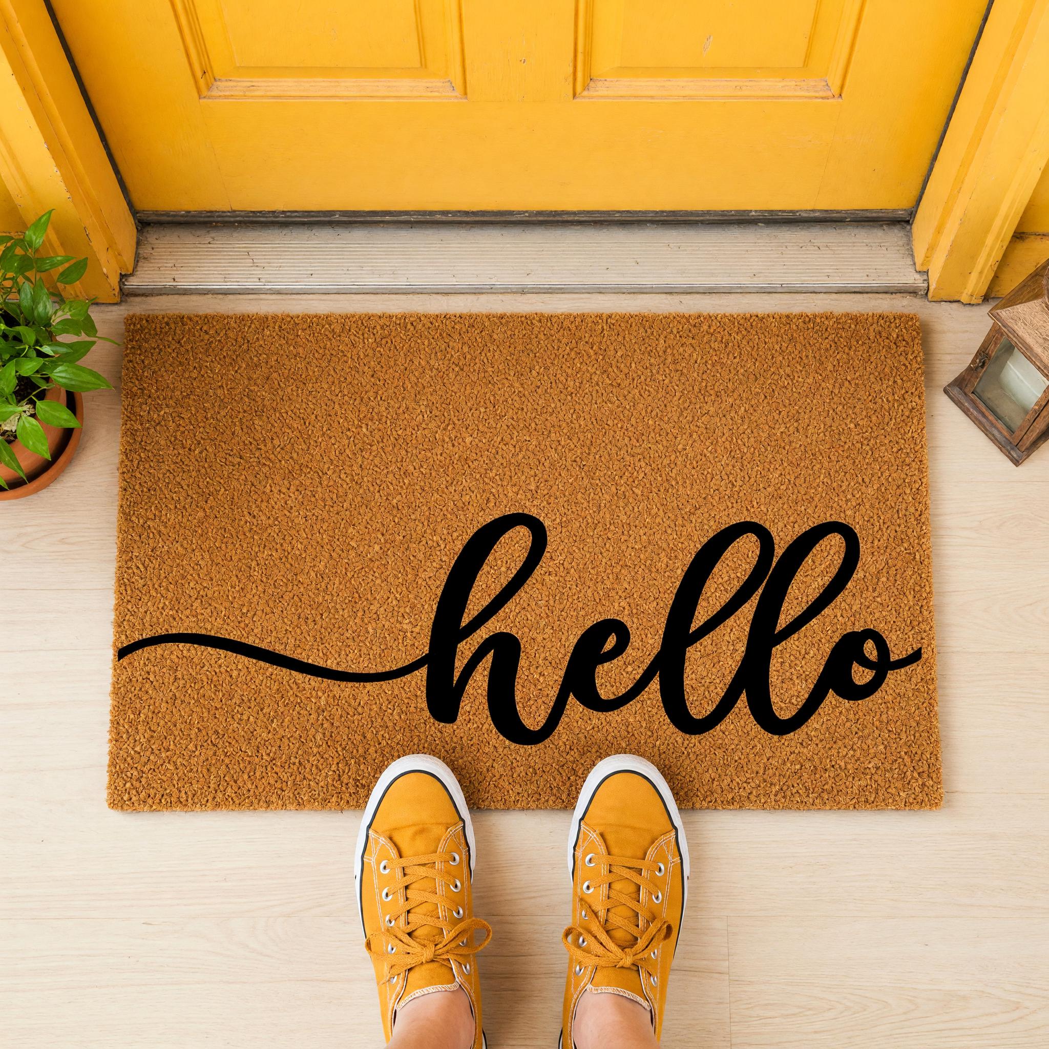 Hello Doormat - Housewarming Gift - Homeowner Welcome Mat