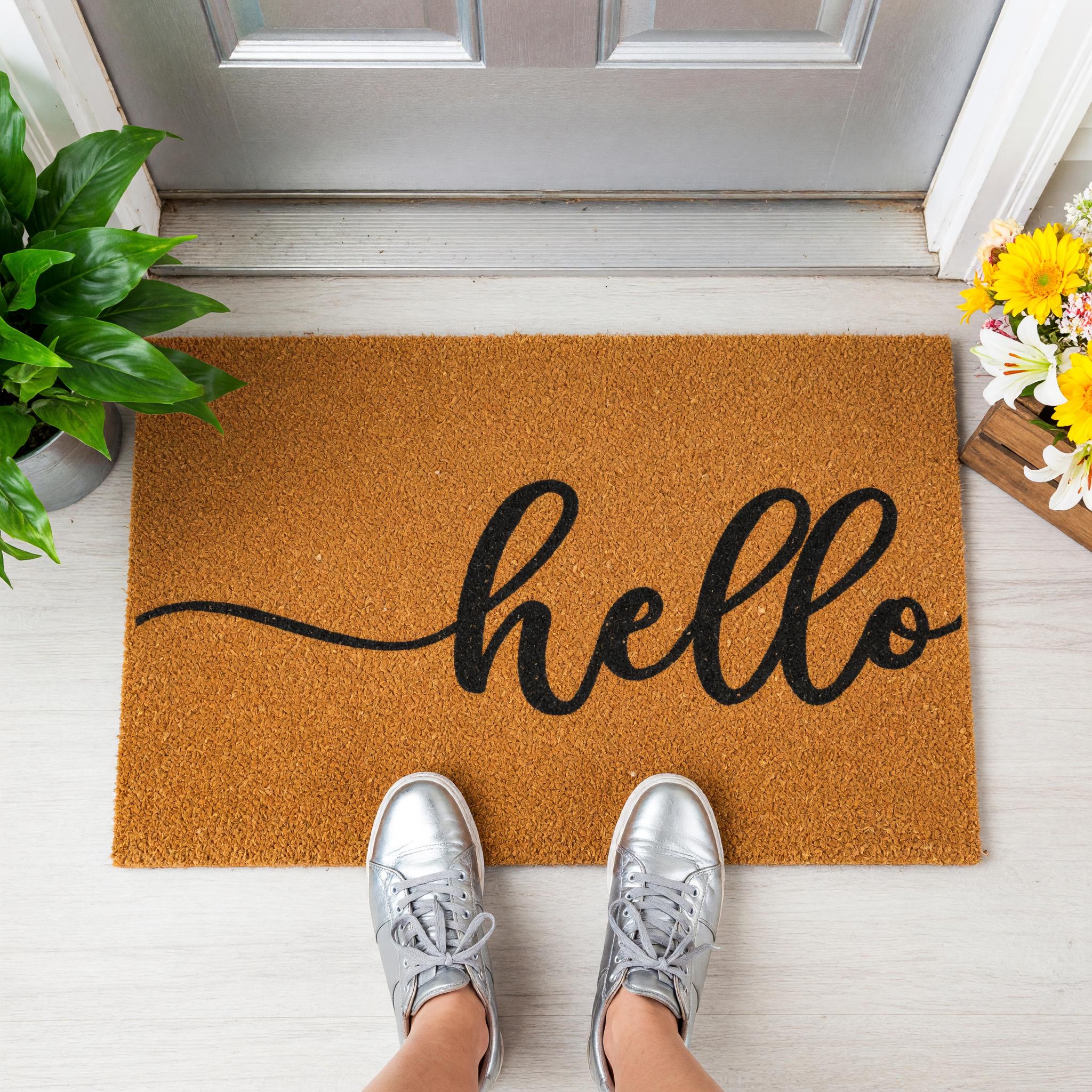 Hello Doormat - Housewarming Gift - Homeowner Welcome Mat