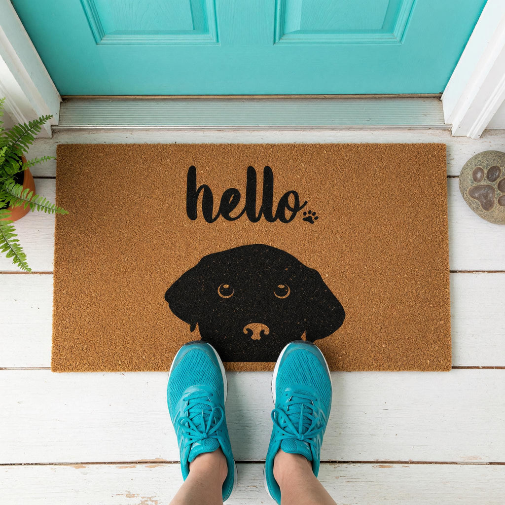 Hello Doormat - Housewarming Gift - Labrador Welcome Mat