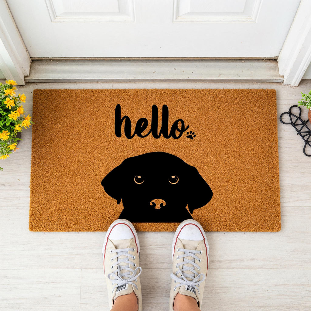 Hello Doormat - Housewarming Gift - Labrador Welcome Mat