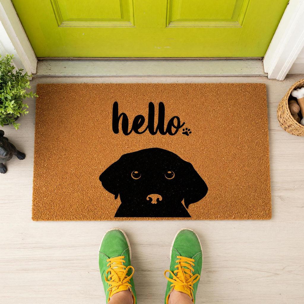 Hello Doormat - Housewarming Gift - Labrador Welcome Mat
