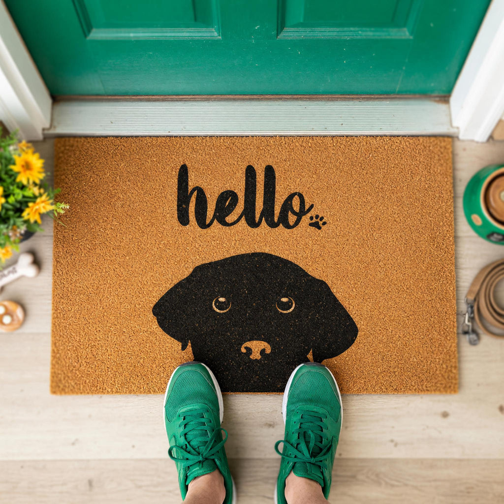 Hello Doormat - Housewarming Gift - Labrador Welcome Mat
