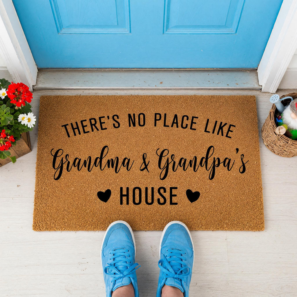 Grandma And Grandpa's House Doormat - Grandparent Gift - Welcome Mat