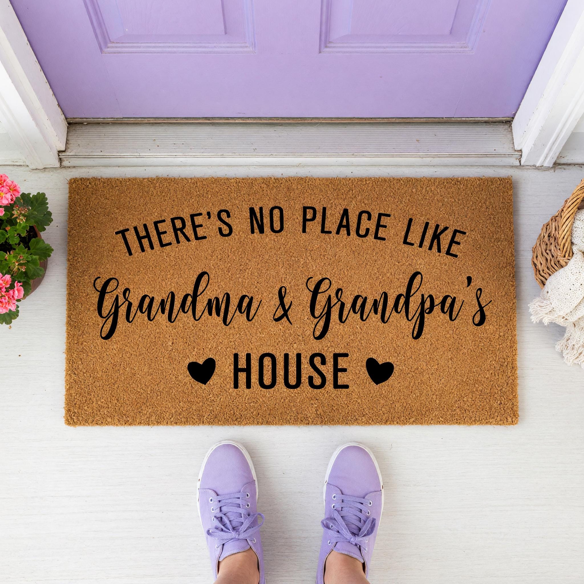Grandma And Grandpa's House Doormat - Grandparent Gift - Welcome Mat