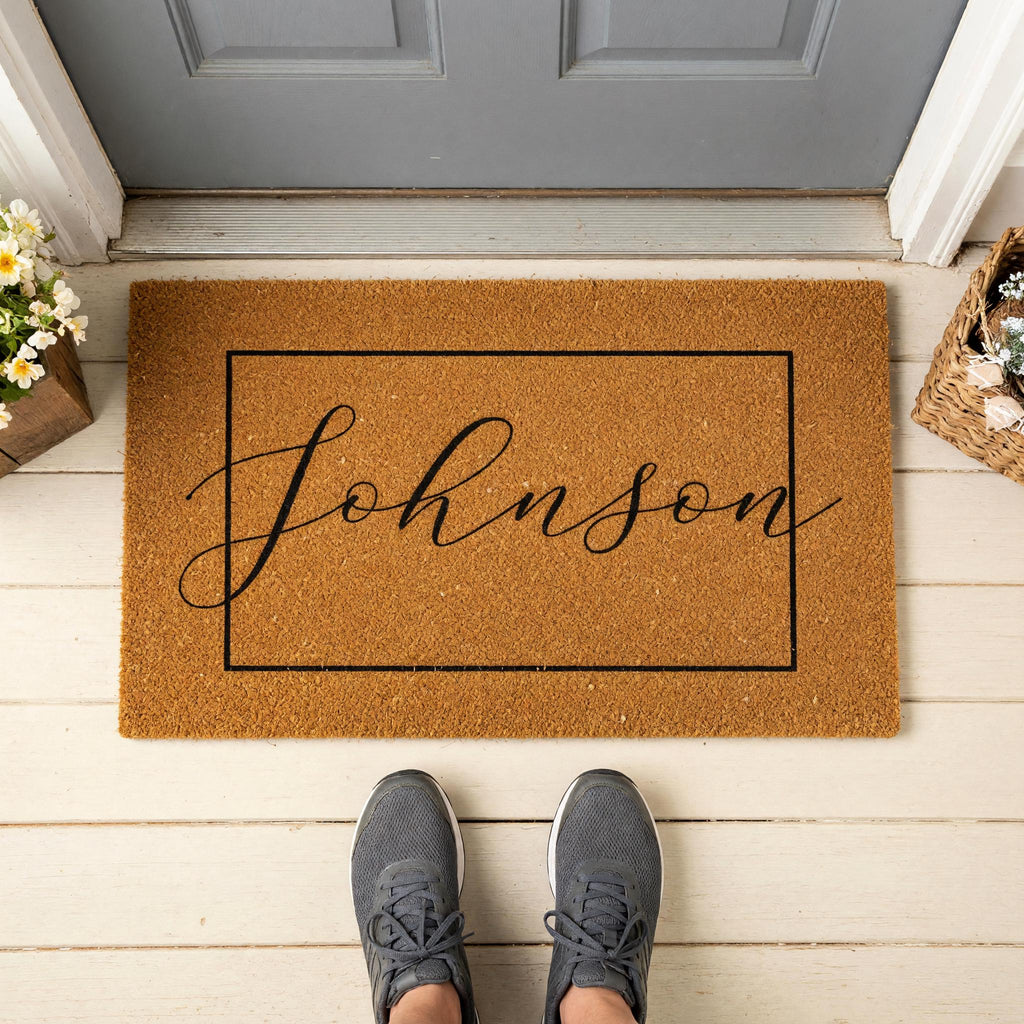 Custom Doormat And Personalized Welcome Mat, Housewarming Gift, Wedding Presents, Last Name