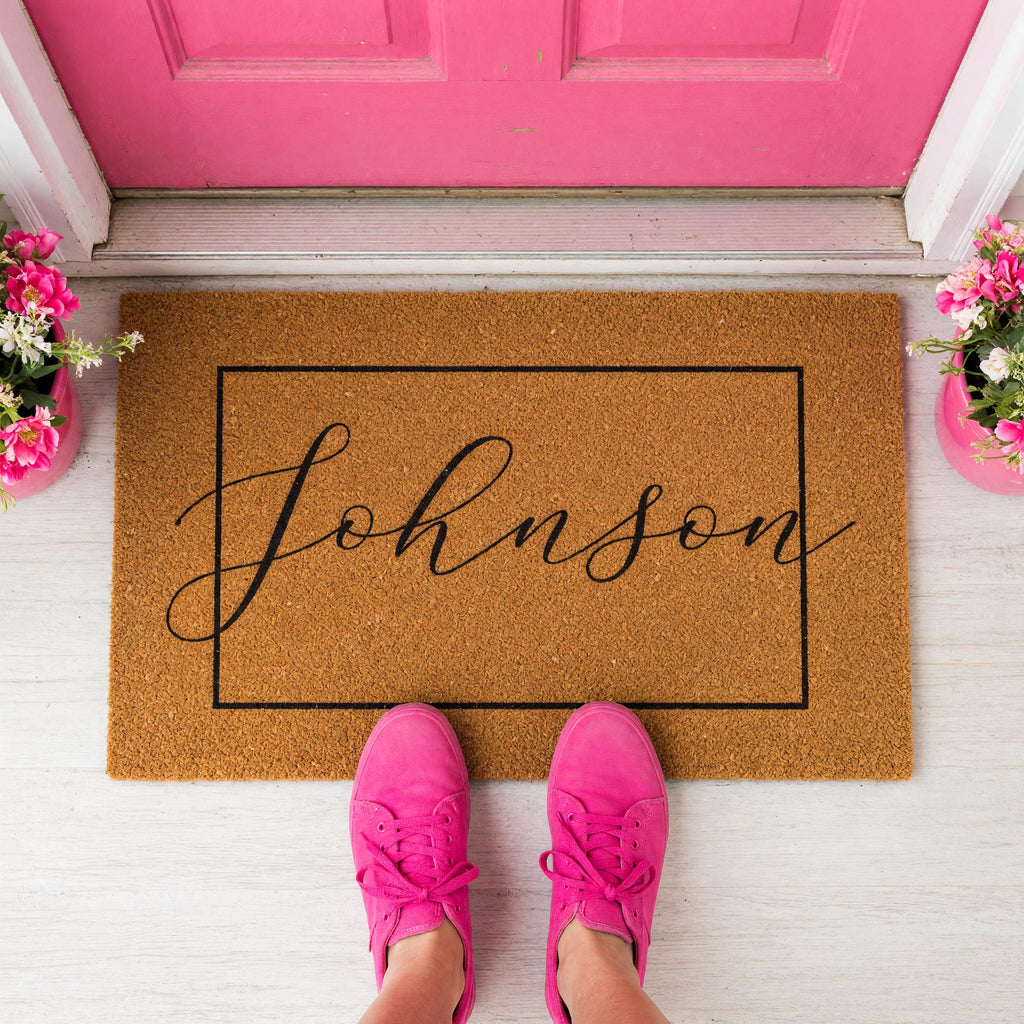 Custom Doormat And Personalized Welcome Mat, Housewarming Gift, Wedding Presents, Last Name