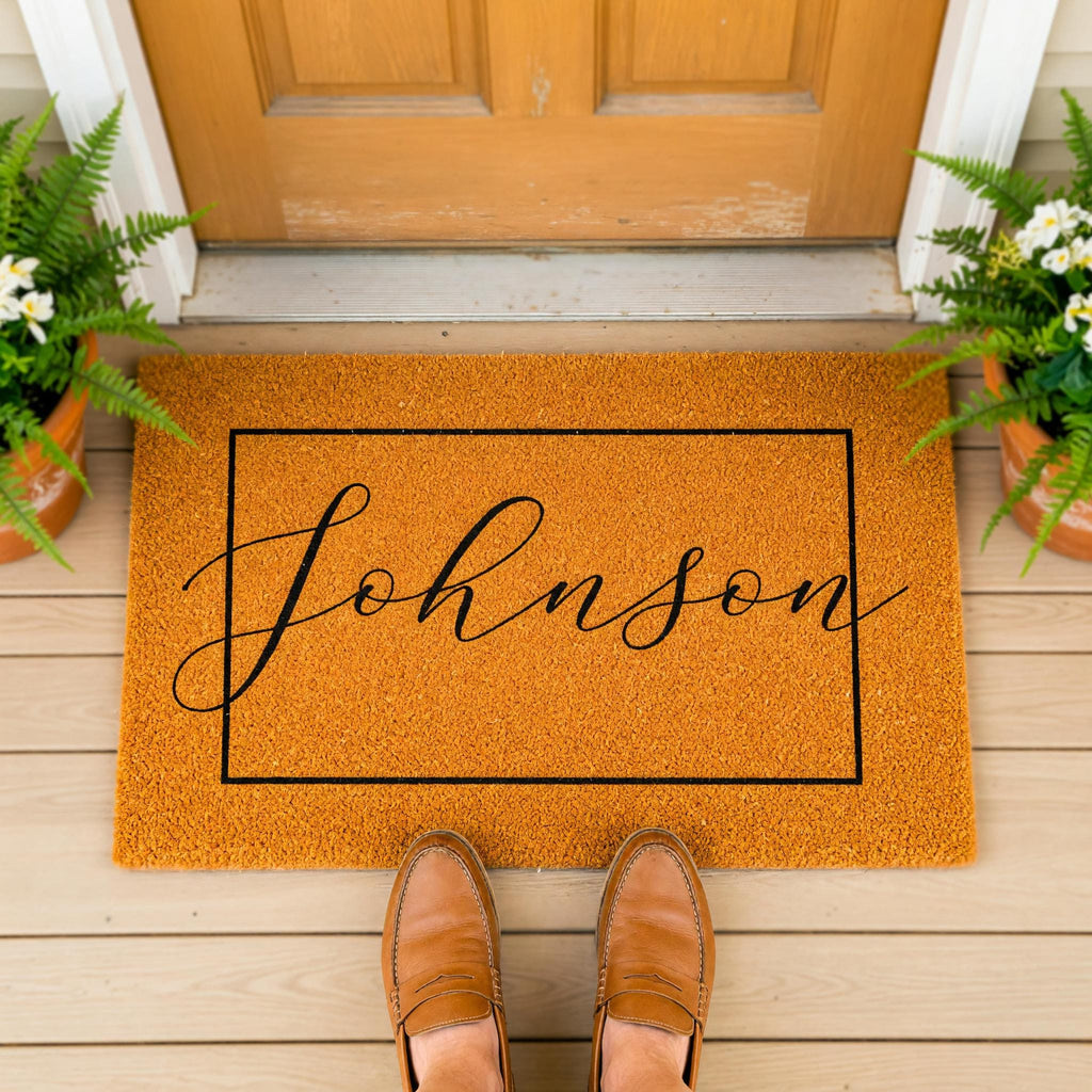 Custom Doormat And Personalized Welcome Mat, Housewarming Gift, Wedding Presents, Last Name