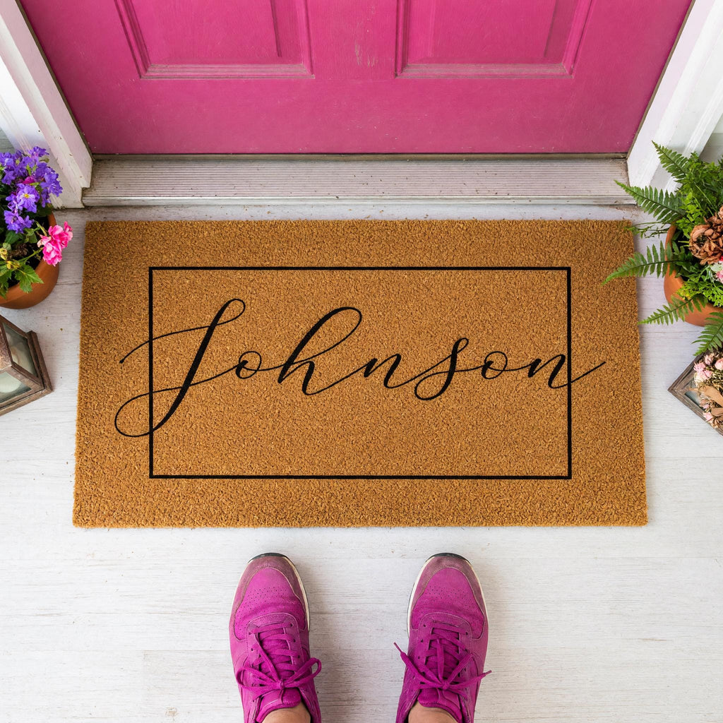 Custom Doormat And Personalized Welcome Mat, Housewarming Gift, Wedding Presents, Last Name