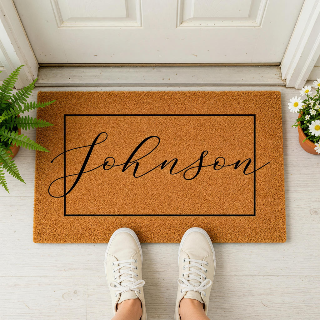 Custom Doormat And Personalized Welcome Mat, Housewarming Gift, Wedding Presents, Last Name
