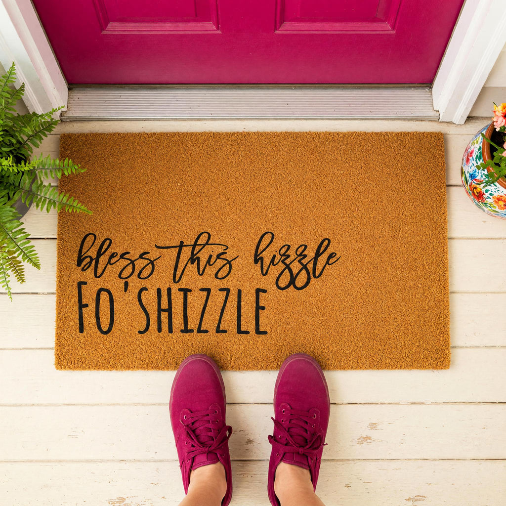 Bless This Hizzle Fo Shizzle Doormat, Front Porch, New Home