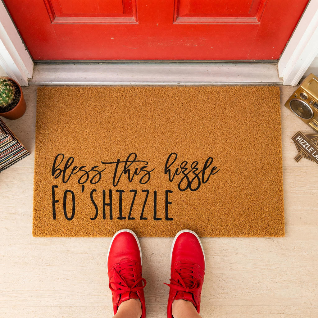 Bless This Hizzle Fo Shizzle Doormat, Front Porch, New Home