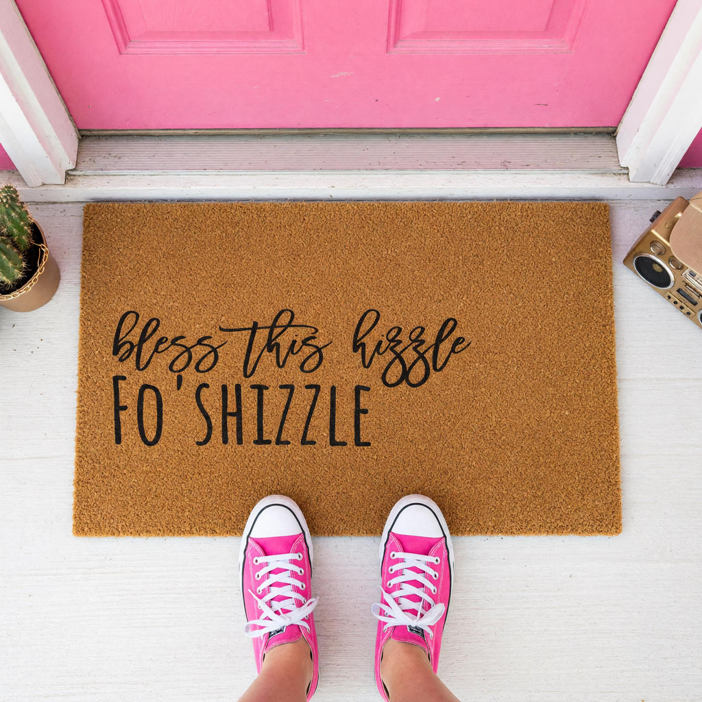 Bless This Hizzle Fo Shizzle Doormat, Front Porch, New Home