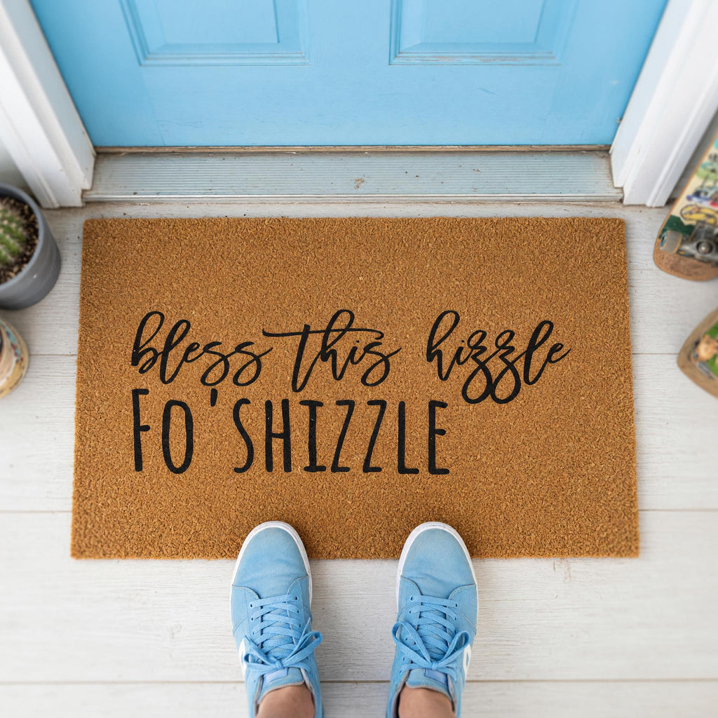 Bless This Hizzle Fo Shizzle Doormat, Front Porch, New Home
