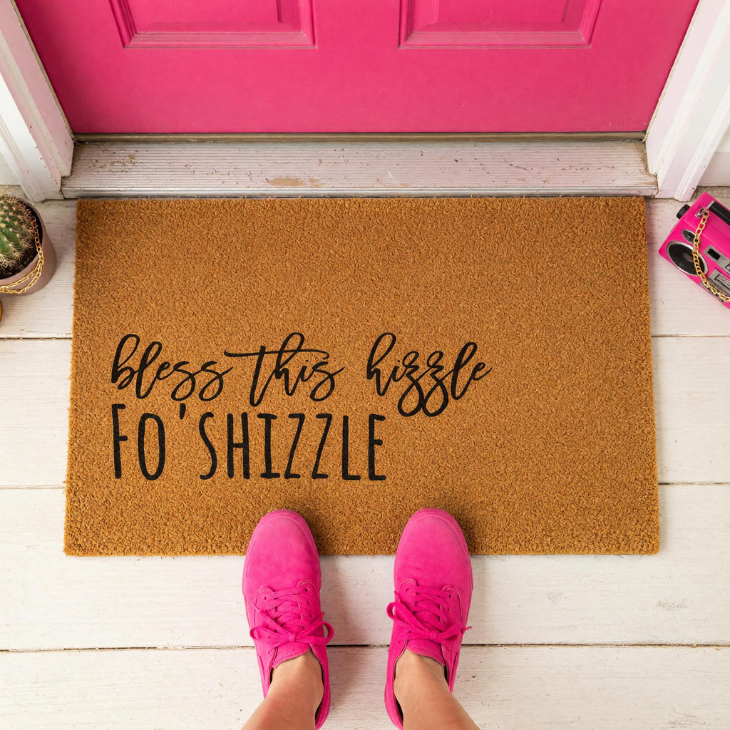 Bless This Hizzle Fo Shizzle Doormat, Front Porch, New Home