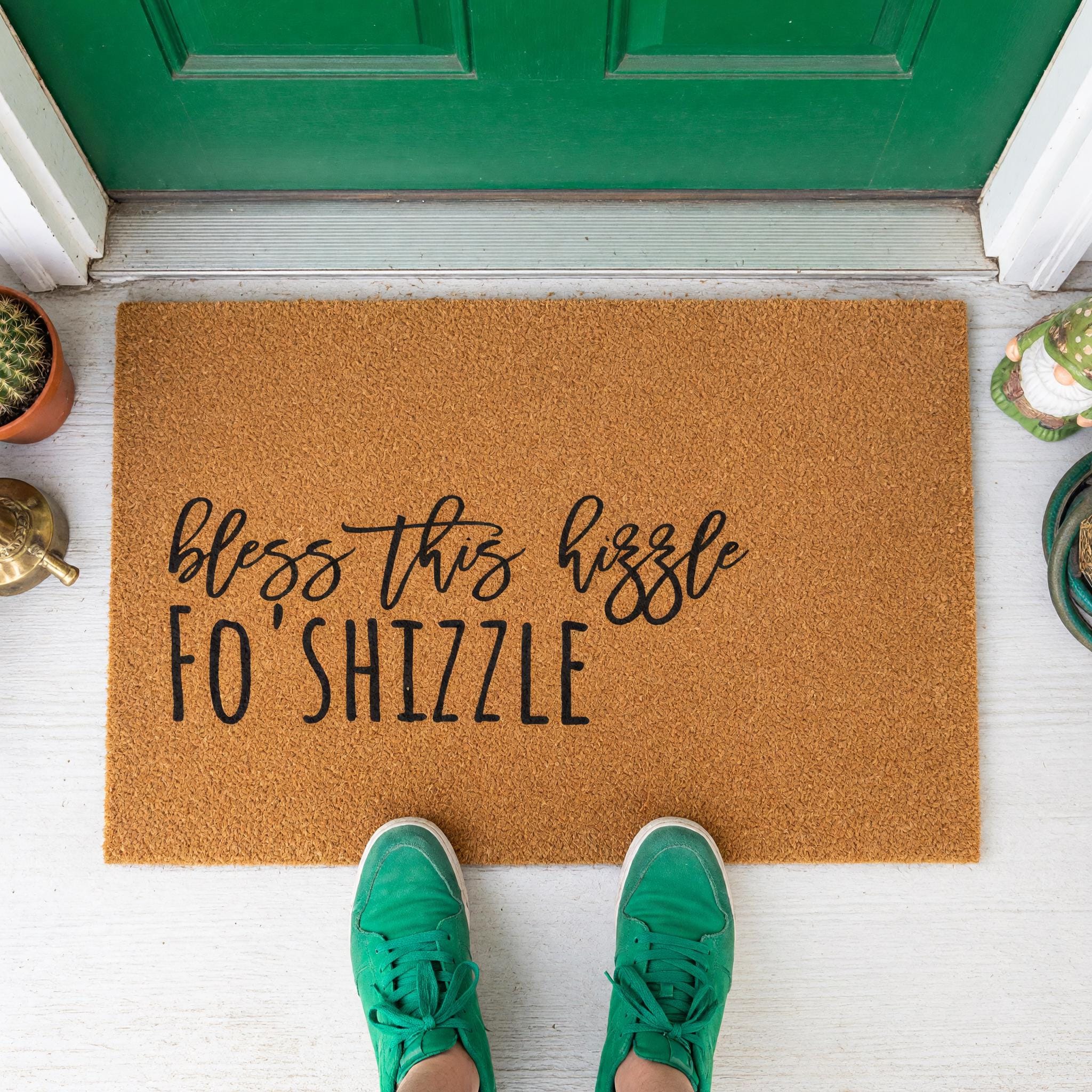 Bless This Hizzle Fo Shizzle Doormat, Front Porch, New Home