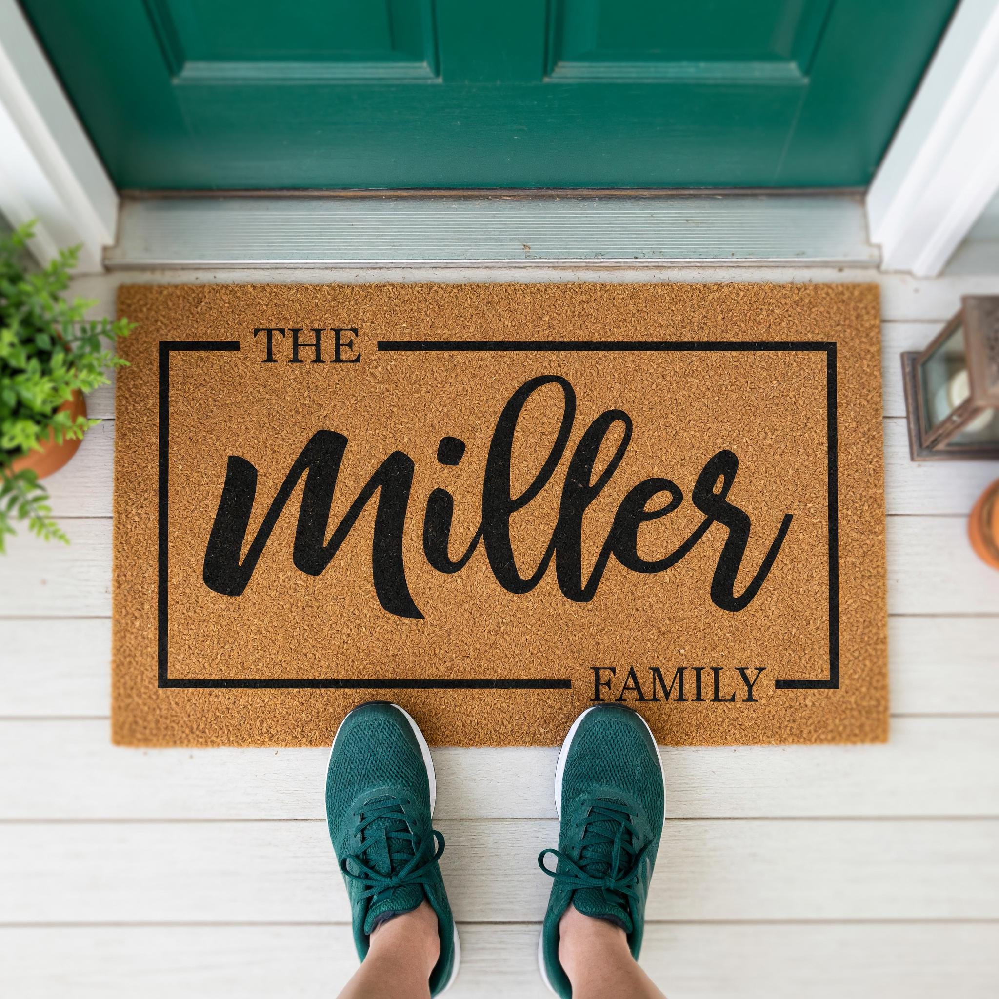 Family Name Doormat - Housewarming Gift - Homeowner Welcome Mat