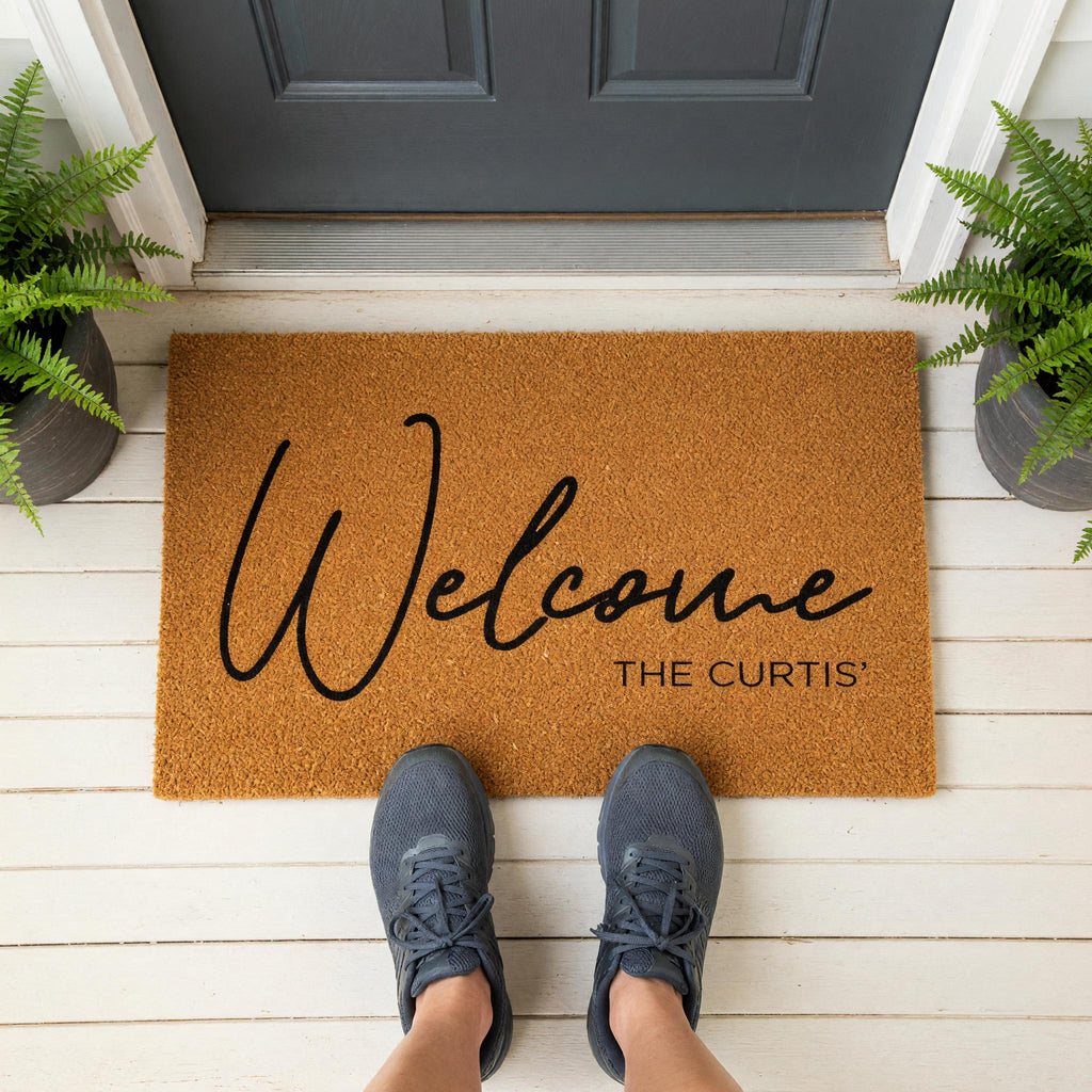 Welcome Doormat - Housewarming Gift - Family Name Mat