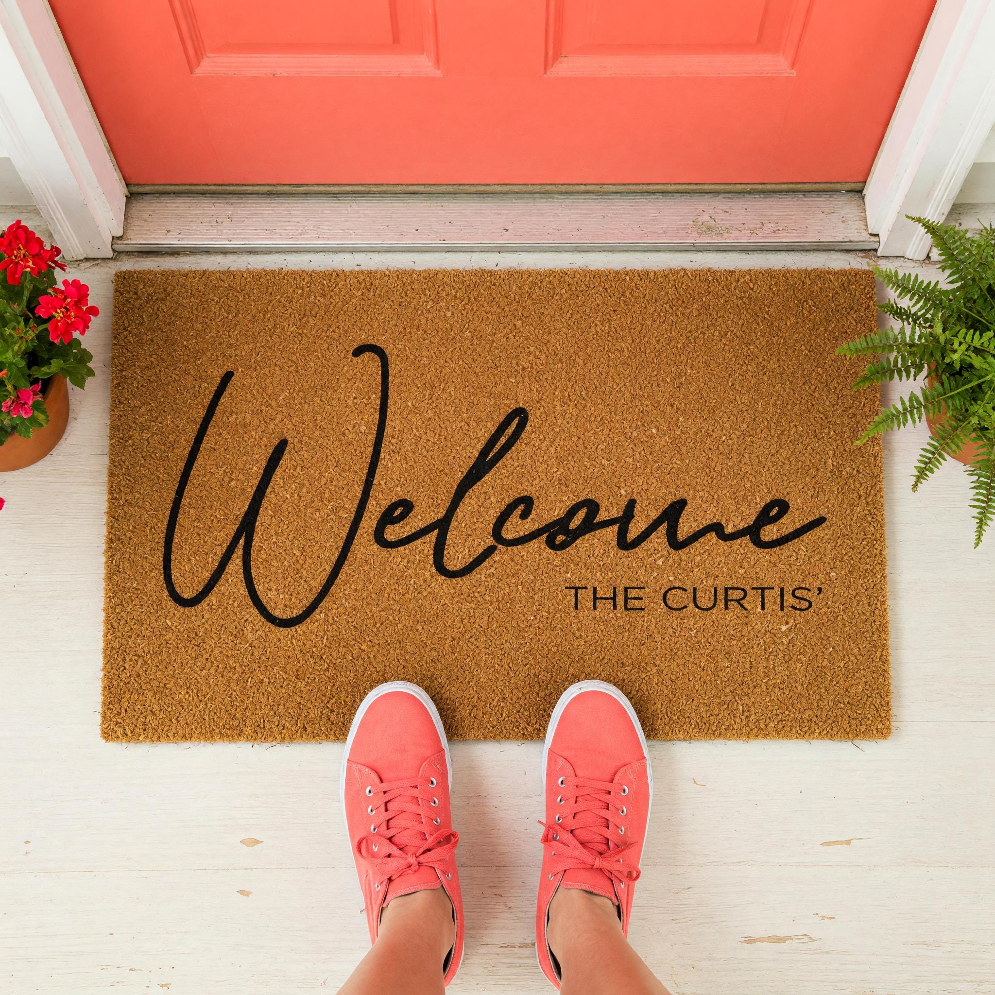 Welcome Doormat - Housewarming Gift - Family Name Mat