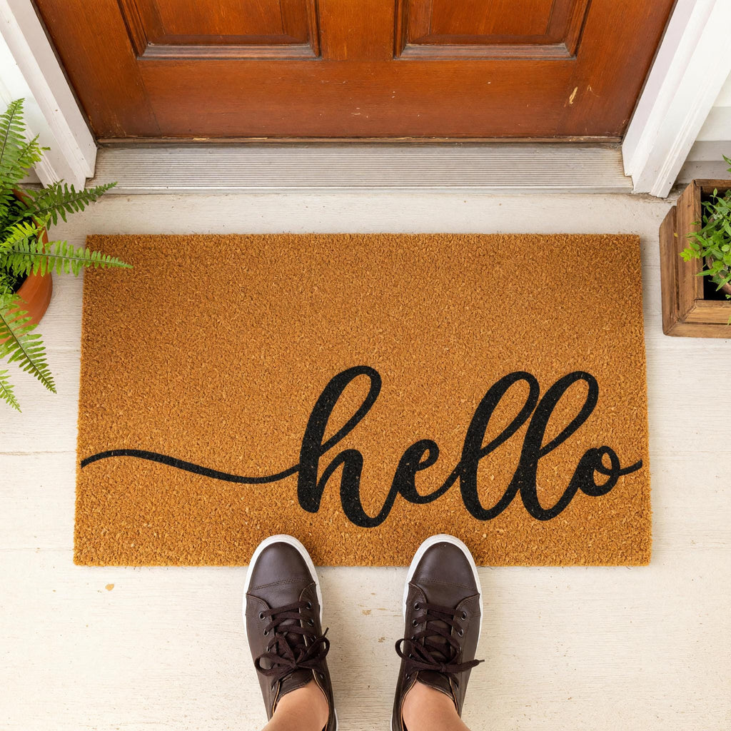 Hello Doormat - Housewarming Gift - Homeowner Welcome Mat