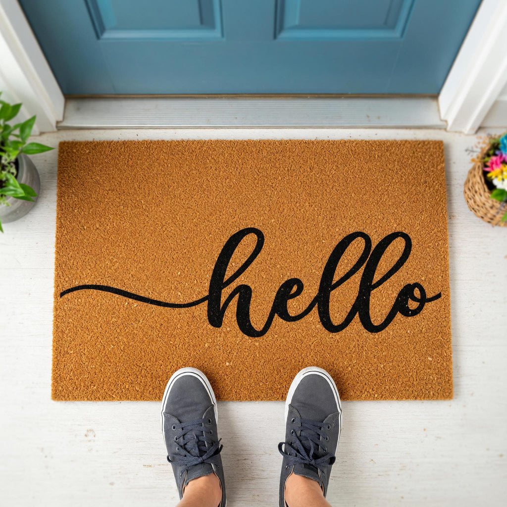 Hello Doormat - Housewarming Gift - Homeowner Welcome Mat