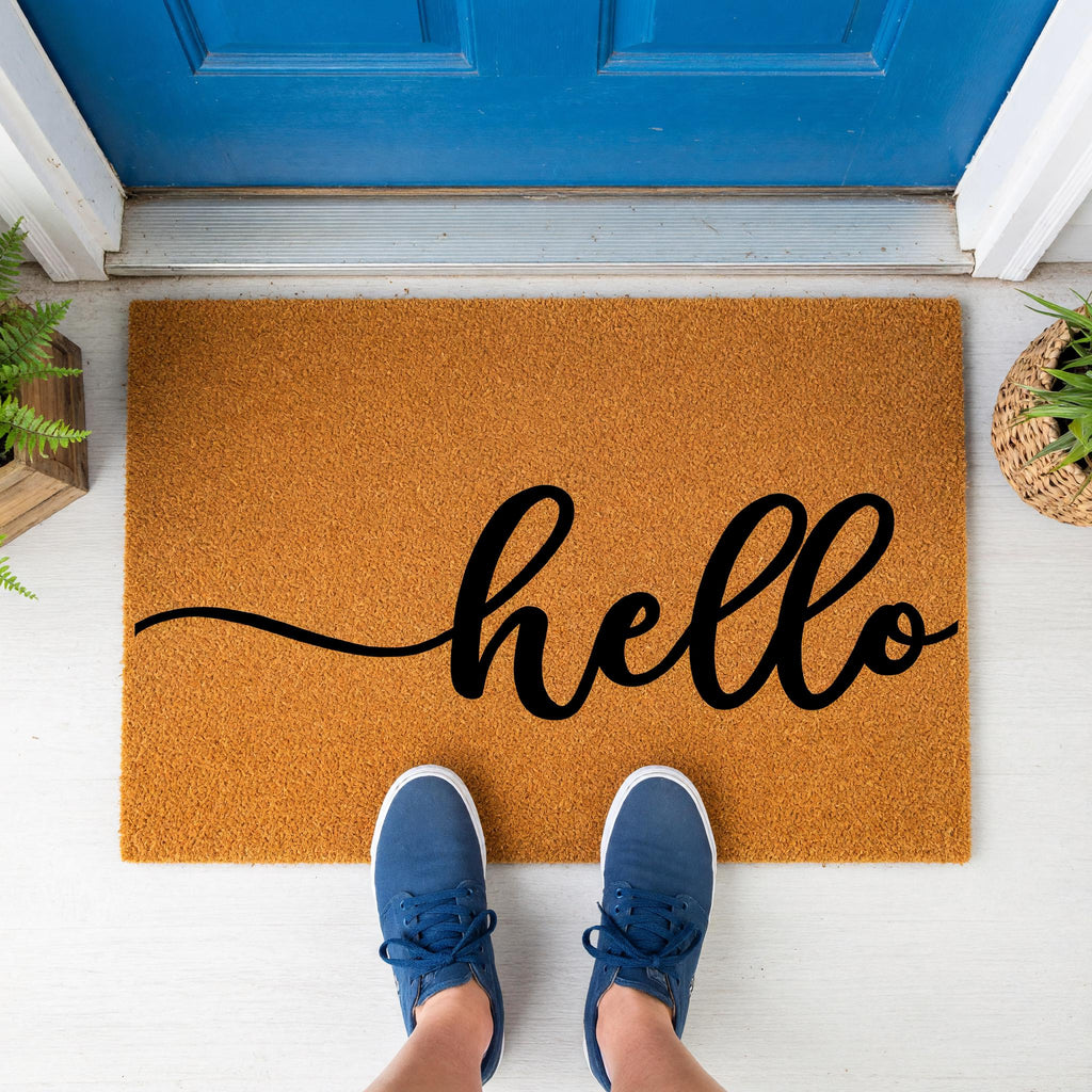 Hello Doormat - Housewarming Gift - Homeowner Welcome Mat