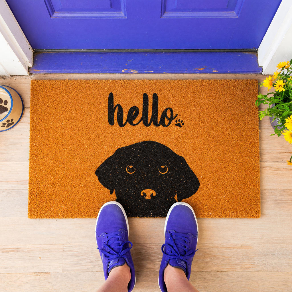 Hello Doormat - Housewarming Gift - Labrador Welcome Mat