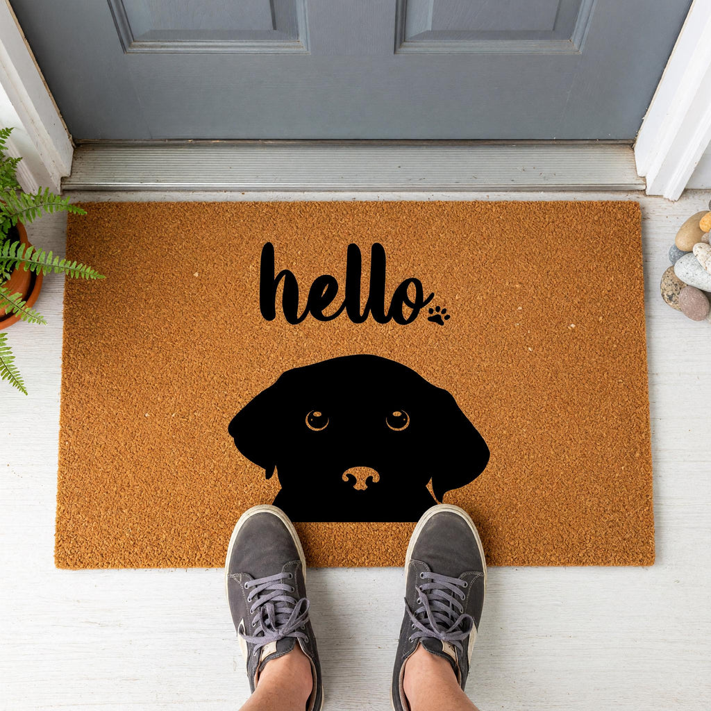 Hello Doormat - Housewarming Gift - Labrador Welcome Mat