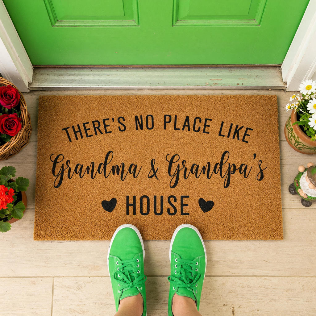 Grandma And Grandpa's House Doormat - Grandparent Gift - Welcome Mat