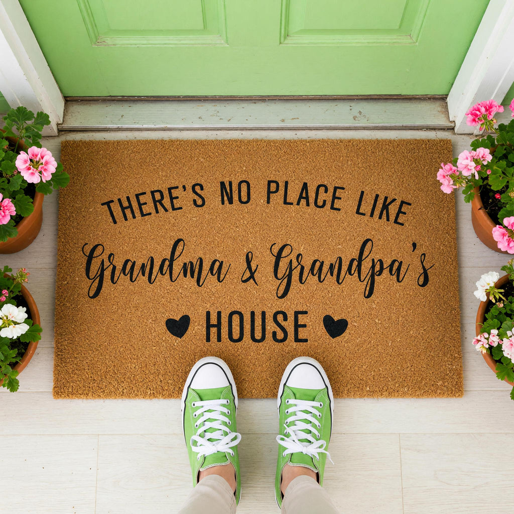 Grandma And Grandpa's House Doormat - Grandparent Gift - Welcome Mat