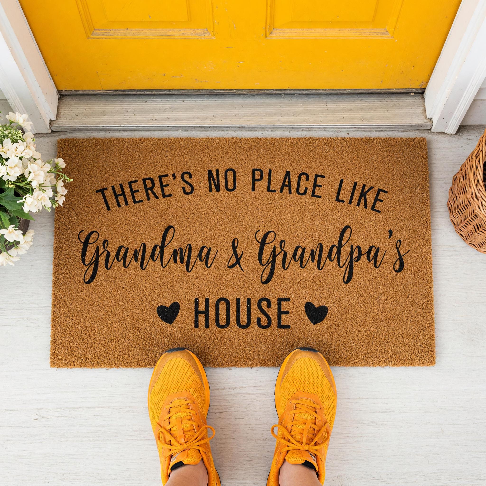 Grandma And Grandpa's House Doormat - Grandparent Gift - Welcome Mat