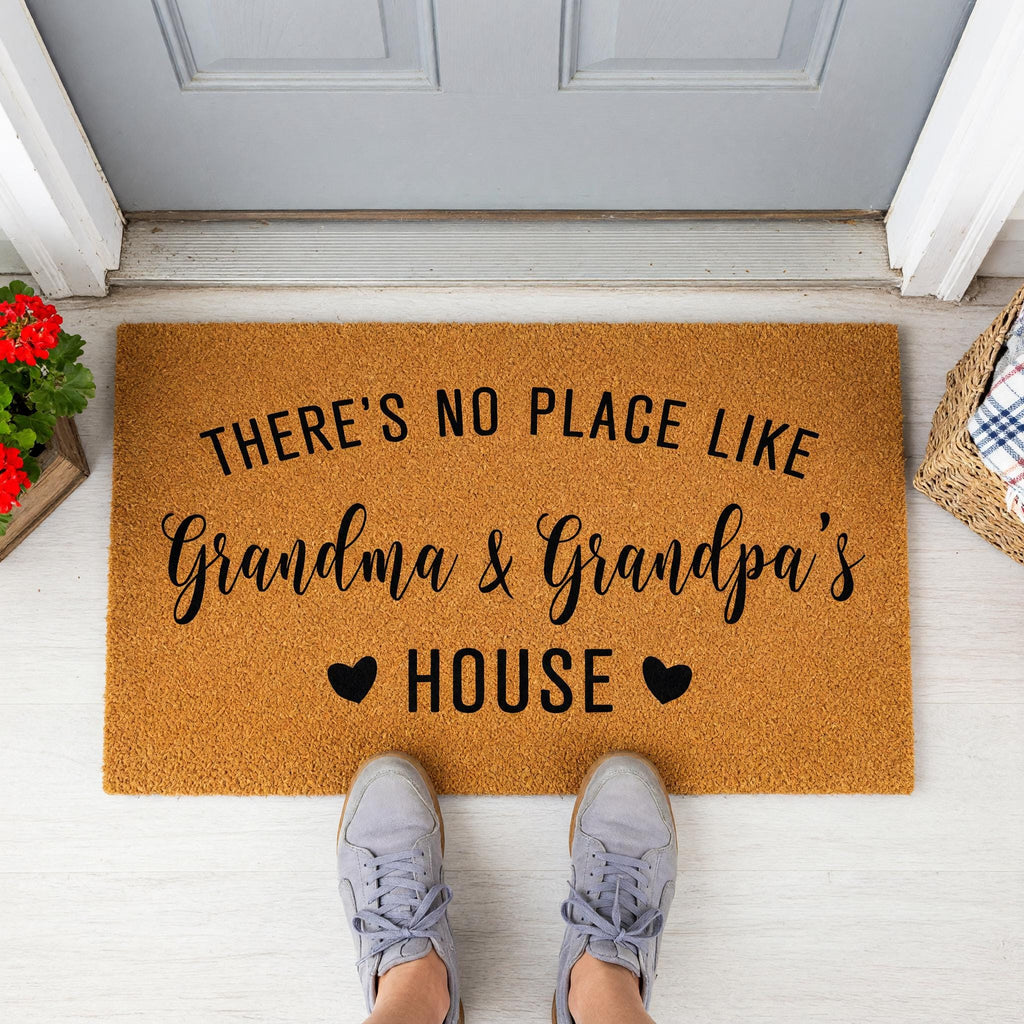 Grandma And Grandpa's House Doormat - Grandparent Gift - Welcome Mat