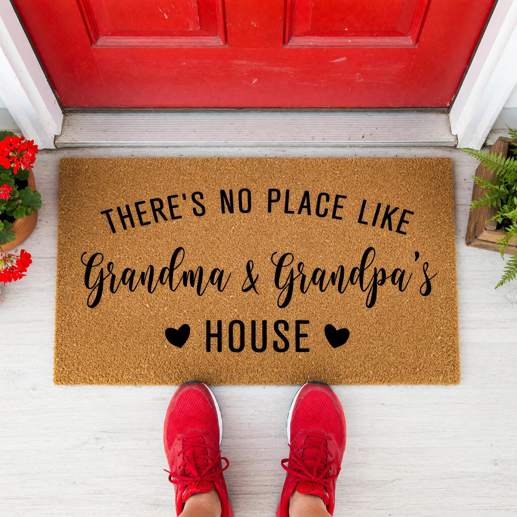 Grandma And Grandpa's House Doormat - Grandparent Gift - Welcome Mat