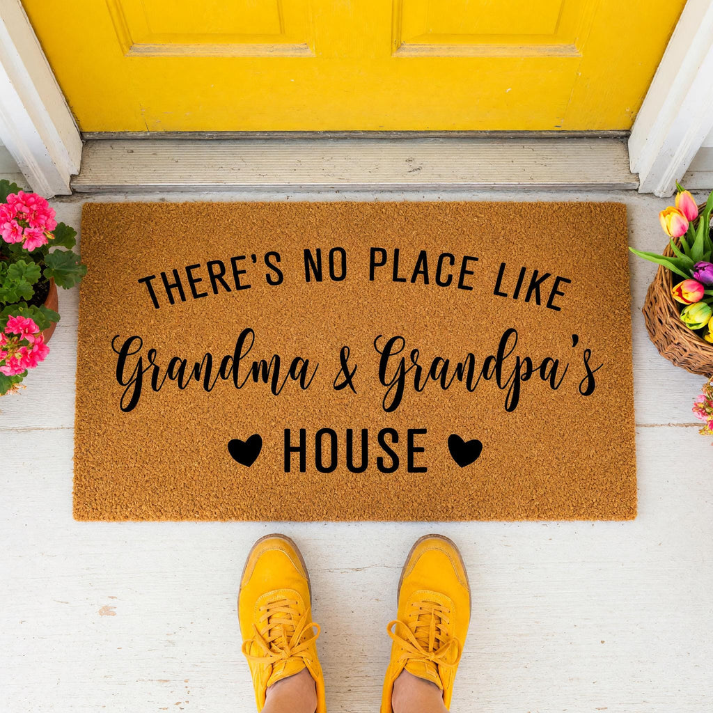 Grandma And Grandpa's House Doormat - Grandparent Gift - Welcome Mat