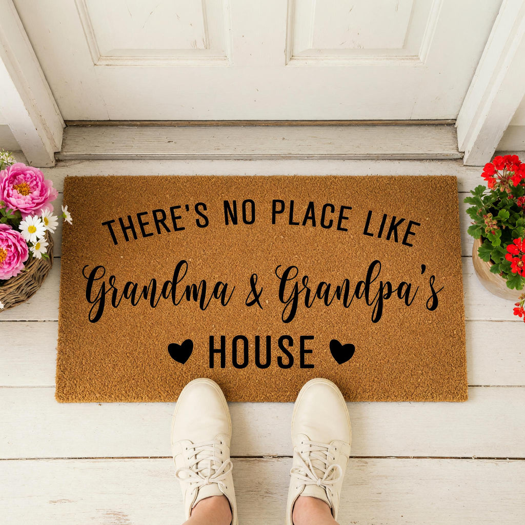 Grandma And Grandpa's House Doormat - Grandparent Gift - Welcome Mat