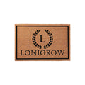 Custom Monogram Welcome Mat - Personalized Front Porch Outdoor Home Coir Floor